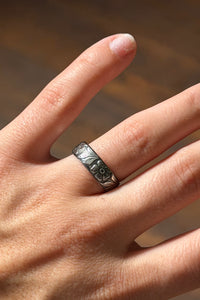 Sterling Silver Stamped Floral Ring-Jewelry-BOHO SOL-Gallop 'n Glitz- Women's Western Wear Boutique, Located in Grants Pass, Oregon