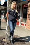 Drapey Luxe Black Tee by Jag-top-Jag-Gallop 'n Glitz- Women's Western Wear Boutique, Located in Grants Pass, Oregon