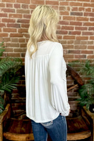 Floral Embroidered Top by POL-top-POL-Gallop 'n Glitz- Women's Western Wear Boutique, Located in Grants Pass, Oregon