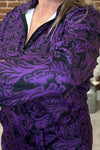 Tailgate Party Purple Quarter Zip Pullover-Jacket-Sterling Kreek-Gallop 'n Glitz- Women's Western Wear Boutique, Located in Grants Pass, Oregon