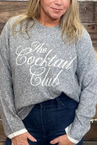 The Cocktail Club Sweater by PJ Salvage-top-PJ Salvage-Gallop 'n Glitz- Women's Western Wear Boutique, Located in Grants Pass, Oregon