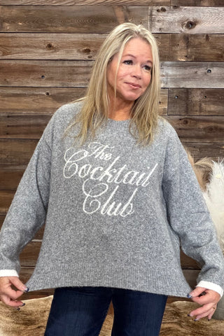 The Cocktail Club Sweater by PJ Salvage-top-PJ Salvage-Gallop 'n Glitz- Women's Western Wear Boutique, Located in Grants Pass, Oregon