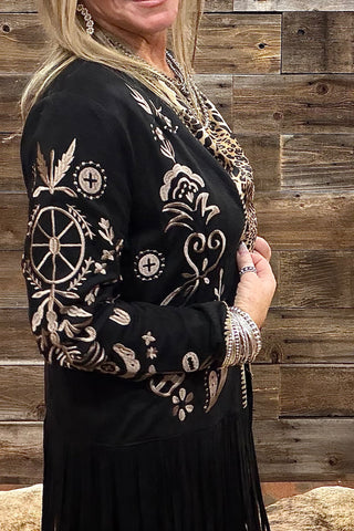 Suede, Fringe and Whiskey Jacket by Vocal-Jacket-Vocal-Gallop 'n Glitz- Women's Western Wear Boutique, Located in Grants Pass, Oregon