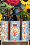 Wrangler Southwestern Canvas WideTote-Handbags & Accessories-Montana West-Gallop 'n Glitz- Women's Western Wear Boutique, Located in Grants Pass, Oregon