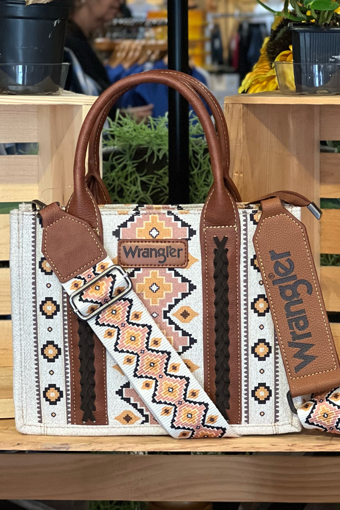 Wrangler Southwestern Dual Sided Print Tote Collection