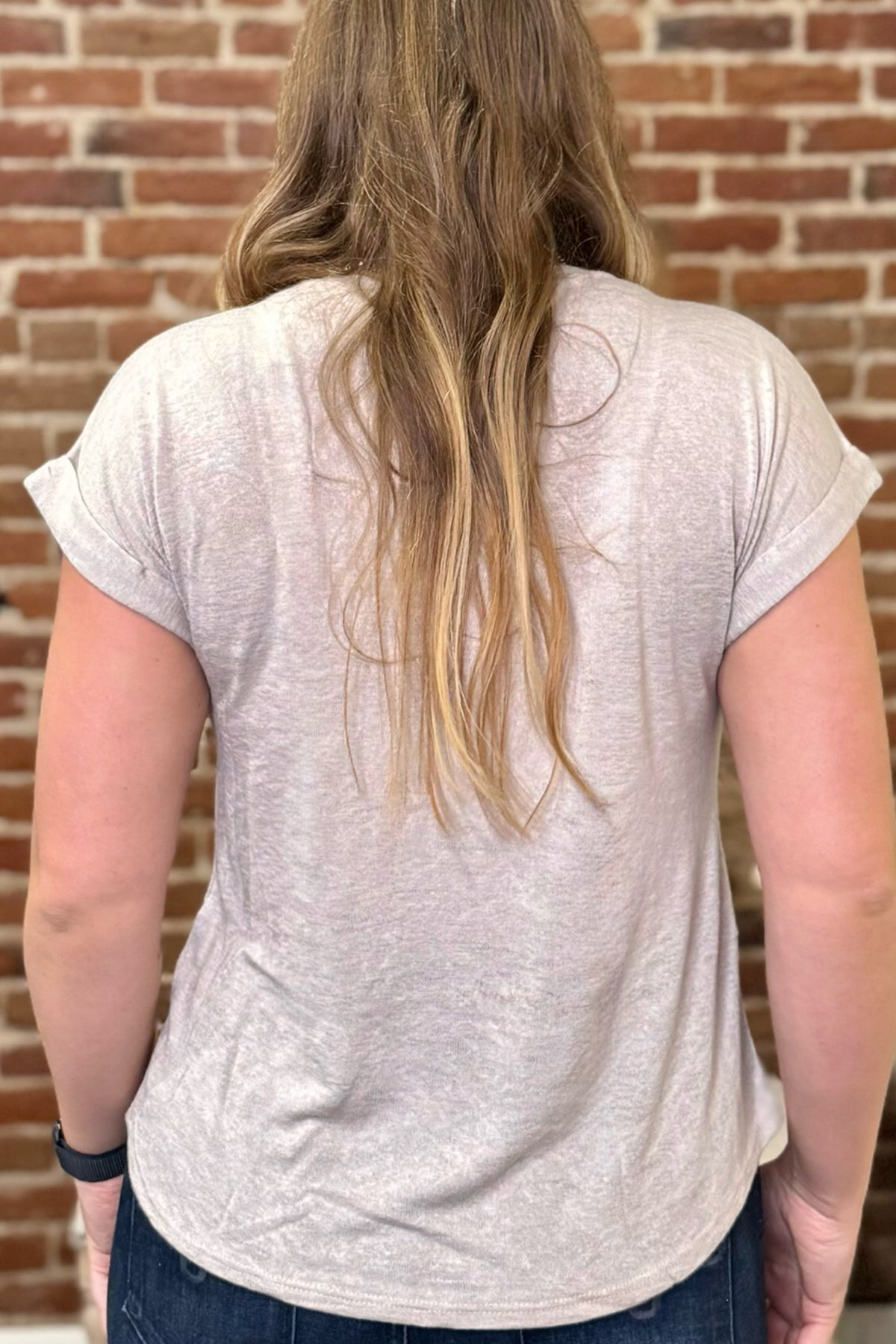 Dusty Trails Basic Tee-Top-Wasabi+Mint-Gallop 'n Glitz- Women's Western Wear Boutique, Located in Grants Pass, Oregon