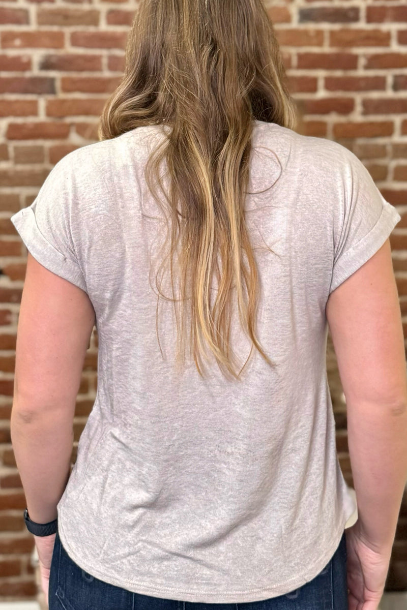 Dusty Trails Basic Tee-Top-Wasabi+Mint-Gallop 'n Glitz- Women's Western Wear Boutique, Located in Grants Pass, Oregon