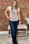 Dusty Trails Basic Tee-Top-Wasabi+Mint-Gallop 'n Glitz- Women's Western Wear Boutique, Located in Grants Pass, Oregon