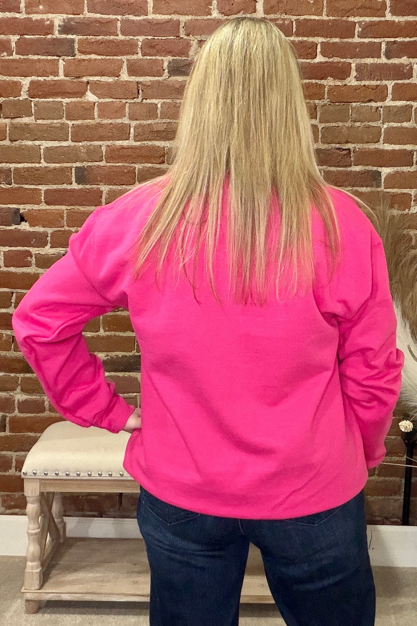 XOXO Embossed Puff Sweatshirt-Top-Melody Faye-Gallop 'n Glitz- Women's Western Wear Boutique, Located in Grants Pass, Oregon