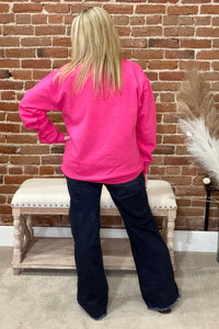 XOXO Embossed Puff Sweatshirt-Top-Melody Faye-Gallop 'n Glitz- Women's Western Wear Boutique, Located in Grants Pass, Oregon