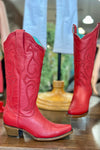 Red Embroidered Boot by Corral Boots-Women's Boot-Corral Boots-Gallop 'n Glitz- Women's Western Wear Boutique, Located in Grants Pass, Oregon