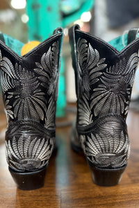 LD Grey Floral Petal Embroidery Ankle Boot by Corral