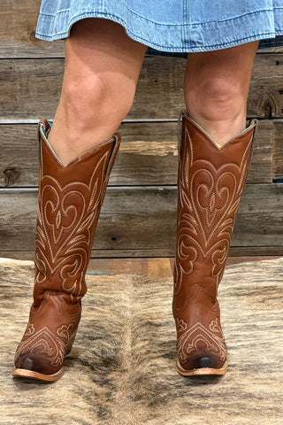 Desert Heirloom Tall Snip Toe Boot by Corral-Women's Boot-Corral Boots-Gallop 'n Glitz- Women's Western Wear Boutique, Located in Grants Pass, Oregon