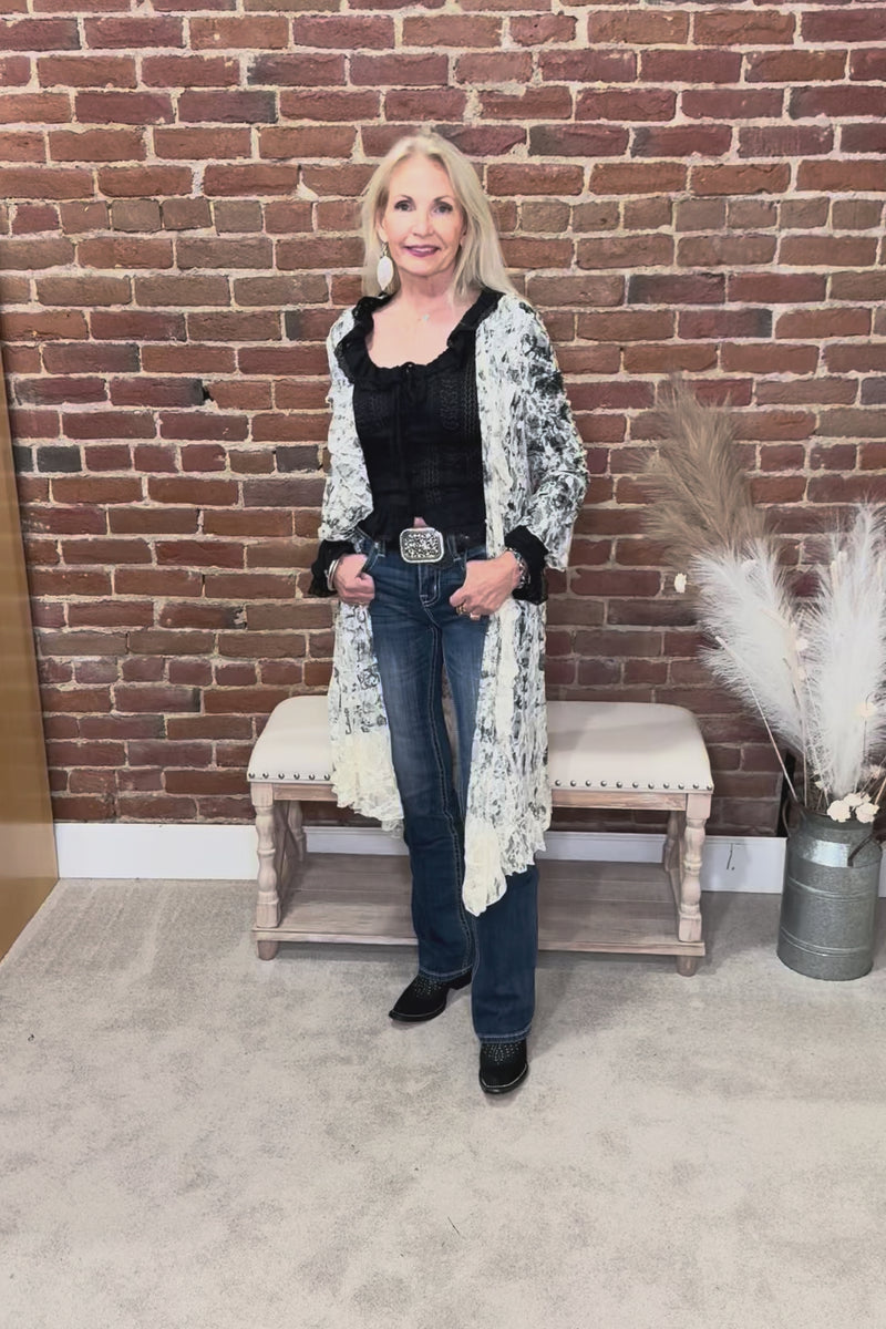 Wild West Sparkle Lace Duster