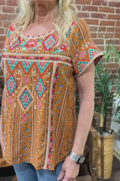 Show Stopin' Embroidered Top by Savannah Jane