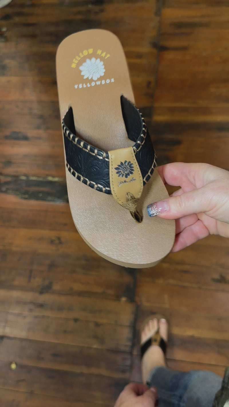 Yellow Box Norrie Black Flip Flop