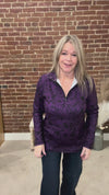 Tailgate Party Purple Quarter Zip Pullover