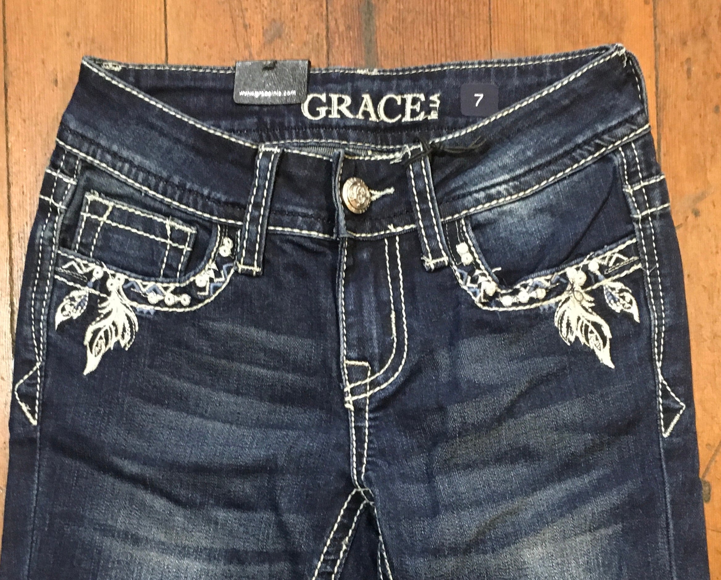 Grace in LA Kids Dreamcatcher Boot Cut Jeans-Bootcut-Grace in LA-Gallop 'n Glitz- Women's Western Wear Boutique, Located in Grants Pass, Oregon
