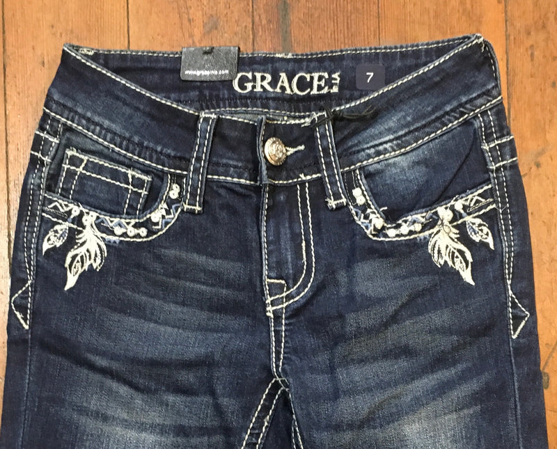 Grace in LA Kids Dreamcatcher Boot Cut Jeans-Bootcut-Grace in LA-Gallop 'n Glitz- Women's Western Wear Boutique, Located in Grants Pass, Oregon