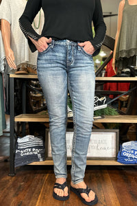 Miss Me "INNER GLIMPSE" Mid Rise Skinny Jean-Skinny-Miss Me-Gallop 'n Glitz- Women's Western Wear Boutique, Located in Grants Pass, Oregon