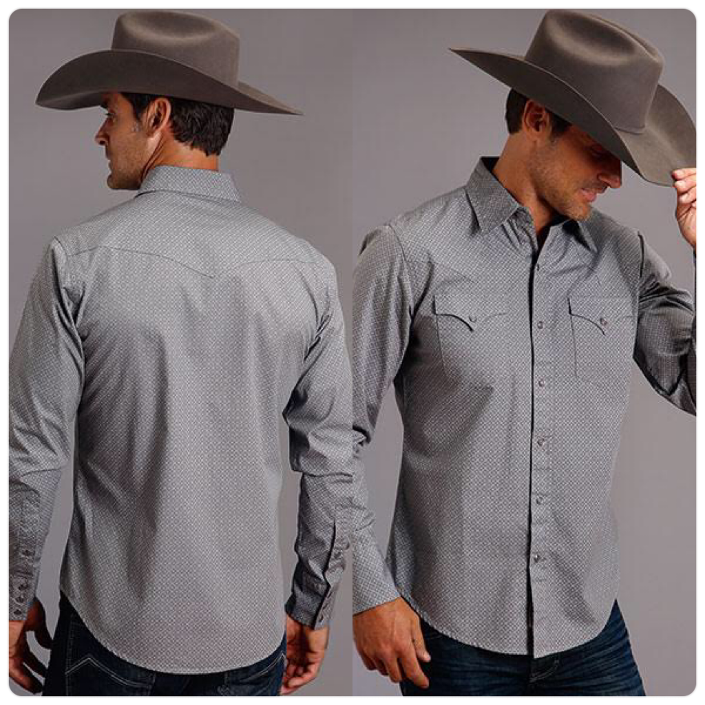 Men's Stetson Long Sleeve Snap Shirt-Men's Dress Shirt-Roper/Stetson-Gallop 'n Glitz- Women's Western Wear Boutique, Located in Grants Pass, Oregon
