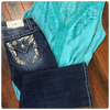 Miss Me Turquoise and Dreams Mid Rise Bootcut Jean-Bootcut-Miss Me-Gallop 'n Glitz- Women's Western Wear Boutique, Located in Grants Pass, Oregon