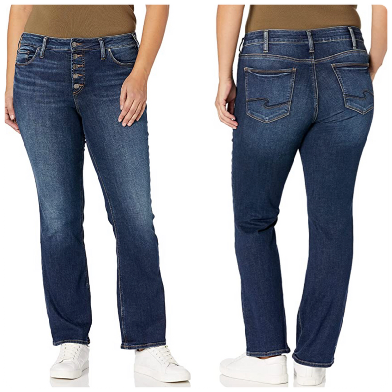 30th Anniversary Collection Suki Slim Fit Mid Rise Bootcut-PLUS SIZE-Bootcut-Silver Jeans-Gallop 'n Glitz- Women's Western Wear Boutique, Located in Grants Pass, Oregon