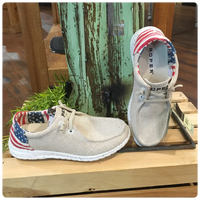 Roper Hang Loose Chukka with Flag Design Heel-Ladies Shoe-Roper/Stetson-Gallop 'n Glitz- Women's Western Wear Boutique, Located in Grants Pass, Oregon