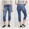 Elyse Mid Rise Silver Capri-Capri-Silver Jeans-Gallop 'n Glitz- Women's Western Wear Boutique, Located in Grants Pass, Oregon
