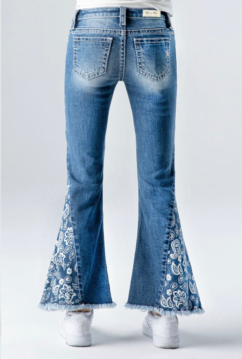 Girls Miss Me Mid Rise Flare Jeans-Flare-Miss Me-Gallop 'n Glitz- Women's Western Wear Boutique, Located in Grants Pass, Oregon