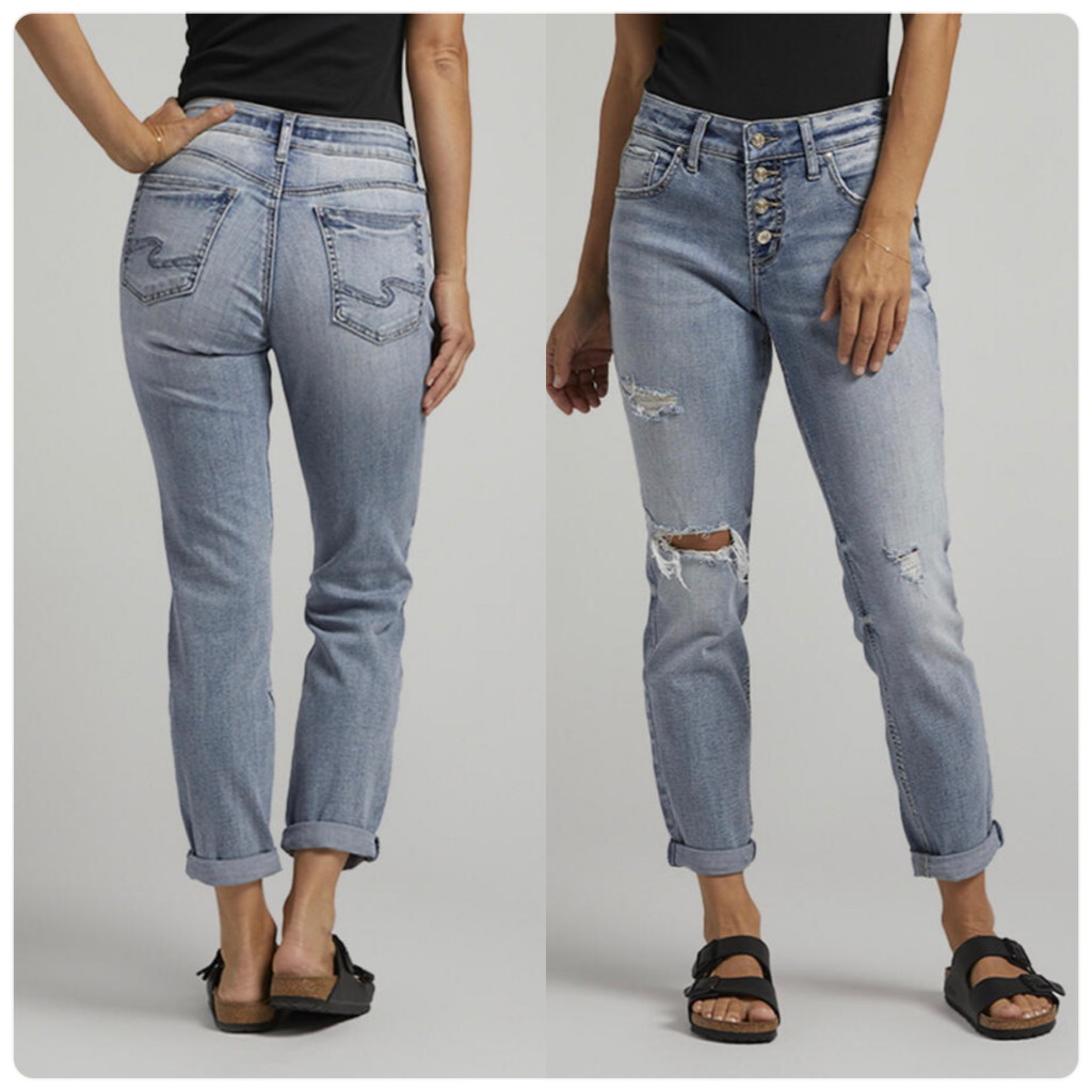 Boyfriend Mid Rise Slim Leg Jean by Silver-Boyfriend-Silver Jeans-Gallop 'n Glitz- Women's Western Wear Boutique, Located in Grants Pass, Oregon