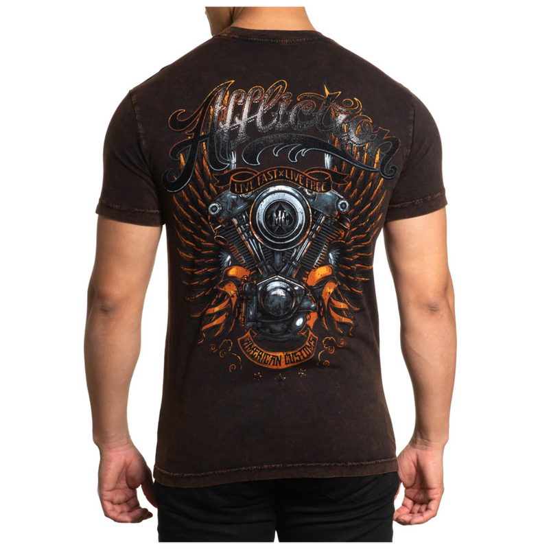 Affliction Men's AC Chrome Lord Short Sleeve Tee-Men's T-Shirt-Affliction-Gallop 'n Glitz- Women's Western Wear Boutique, Located in Grants Pass, Oregon