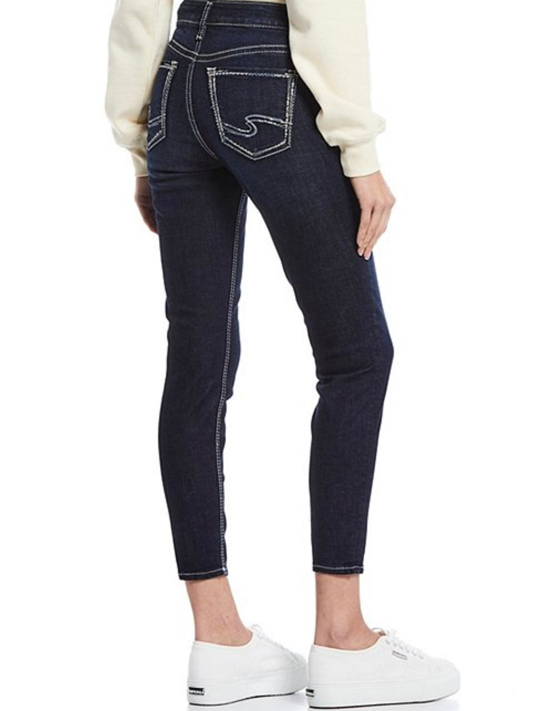 Suki Crop Skinny Jean-Skinny-Silver Jeans-Gallop 'n Glitz- Women's Western Wear Boutique, Located in Grants Pass, Oregon