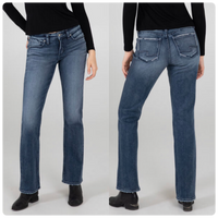 Silver Elyse Mid Rise Slim Bootcut Jeans-Bootcut-Silver Jeans-Gallop 'n Glitz- Women's Western Wear Boutique, Located in Grants Pass, Oregon