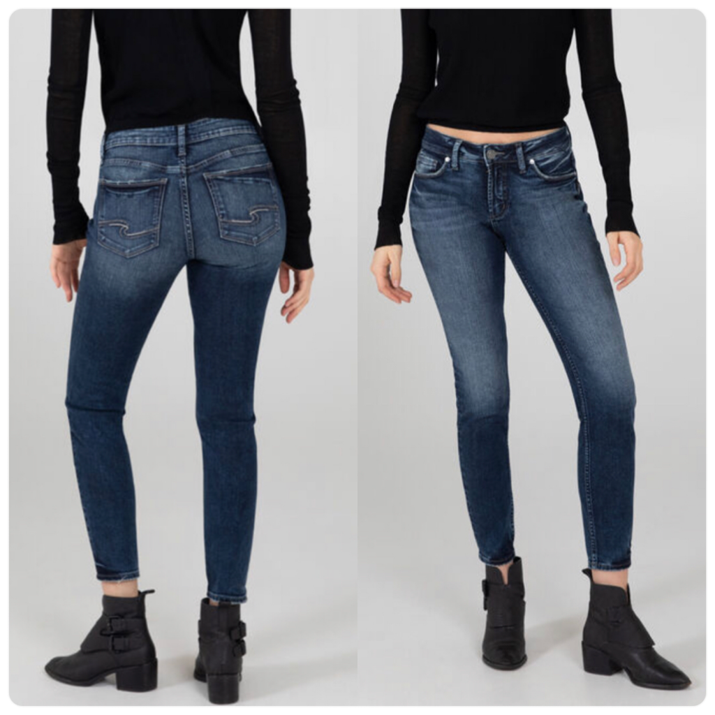 Silver Elyse Mid Rise Skinny Jeans-Skinny-Silver Jeans-Gallop 'n Glitz- Women's Western Wear Boutique, Located in Grants Pass, Oregon