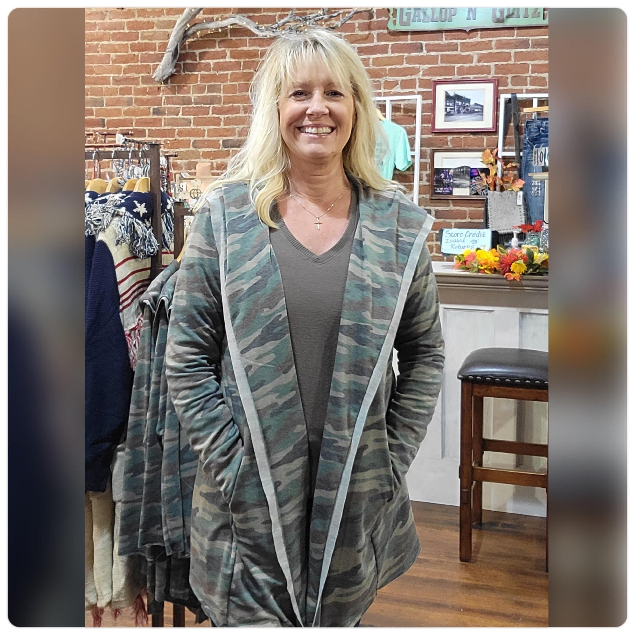 Catalina Hooded Camo Cardi-Cardigan-Kylie Paige-Gallop 'n Glitz- Women's Western Wear Boutique, Located in Grants Pass, Oregon