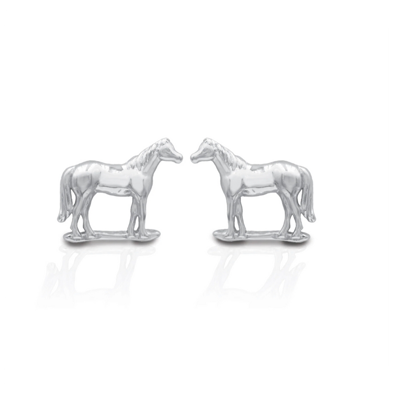 Kelly Herd Halter Horse Sterling Earrings-Jewelry-Kelly Herd-Gallop 'n Glitz- Women's Western Wear Boutique, Located in Grants Pass, Oregon