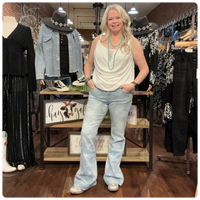 KanCan Rosa Low Rise Floral Flare Jean-Flare-KanCan-Gallop 'n Glitz- Women's Western Wear Boutique, Located in Grants Pass, Oregon