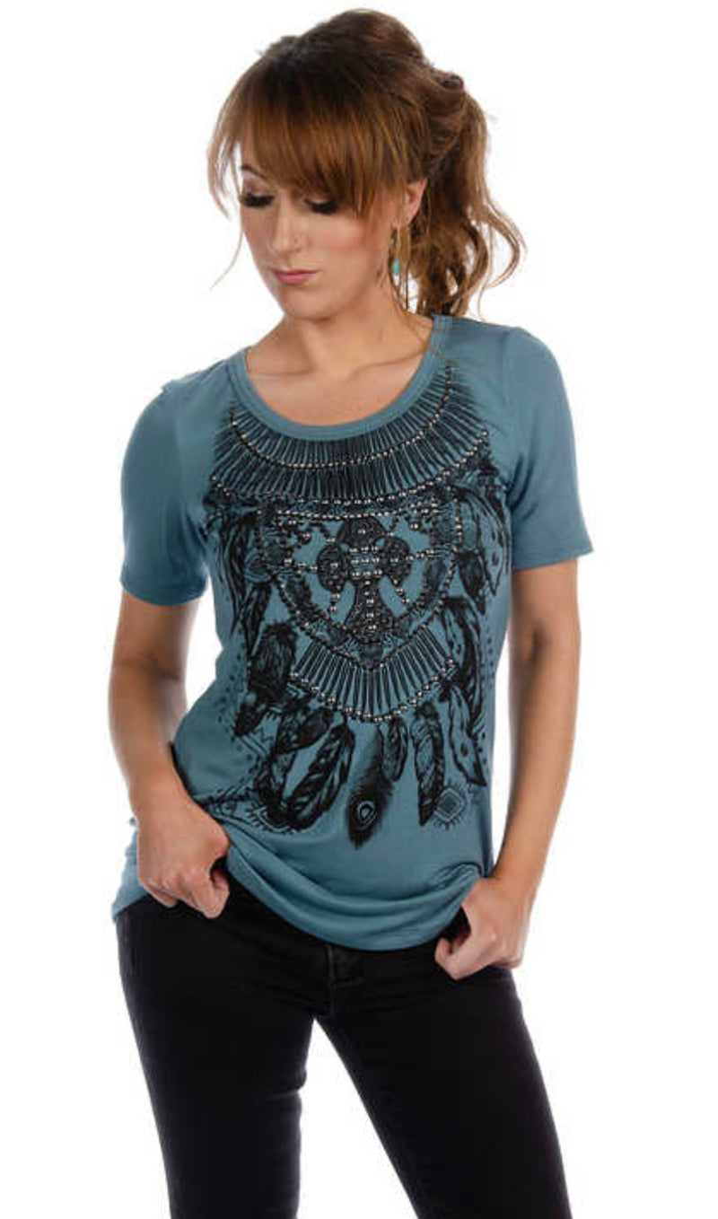 Sweet Dreams Short Sleeve Tee-top-Liberty Wear-Gallop 'n Glitz- Women's Western Wear Boutique, Located in Grants Pass, Oregon