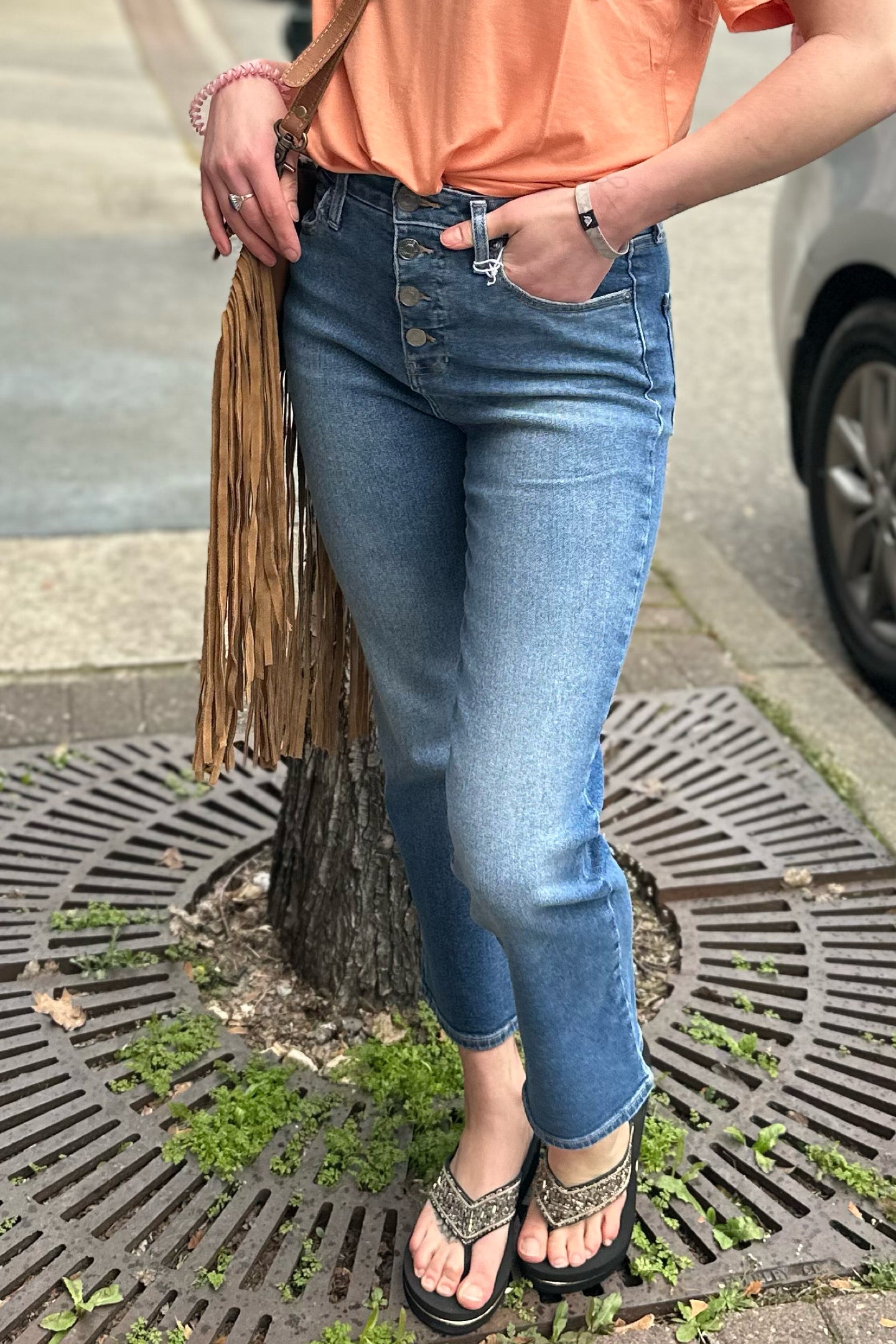 Bootcut jeans sale cropped