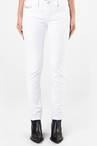FINAL SALE | Rock Revival RAANAN White Skinny Jean-Skinny-Rock Revival-Gallop 'n Glitz- Women's Western Wear Boutique, Located in Grants Pass, Oregon