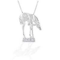 Kelly Herd Scratching Foal Pendant Sterling Necklace-Jewelry-Kelly Herd-Gallop 'n Glitz- Women's Western Wear Boutique, Located in Grants Pass, Oregon
