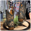 Corral Boots Teen Black Gold Shorty's-Women's Boot-Corral Boots-Gallop 'n Glitz- Women's Western Wear Boutique, Located in Grants Pass, Oregon