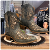 Corral Boots Teen Black Gold Shorty's-Women's Boot-Corral Boots-Gallop 'n Glitz- Women's Western Wear Boutique, Located in Grants Pass, Oregon