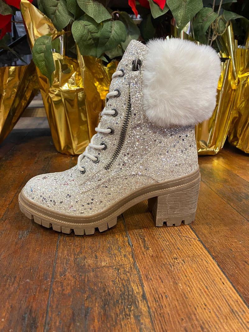 Glitter Sparkle Holiday Bootie-Ladies Boot-Very G-Gallop 'n Glitz- Women's Western Wear Boutique, Located in Grants Pass, Oregon