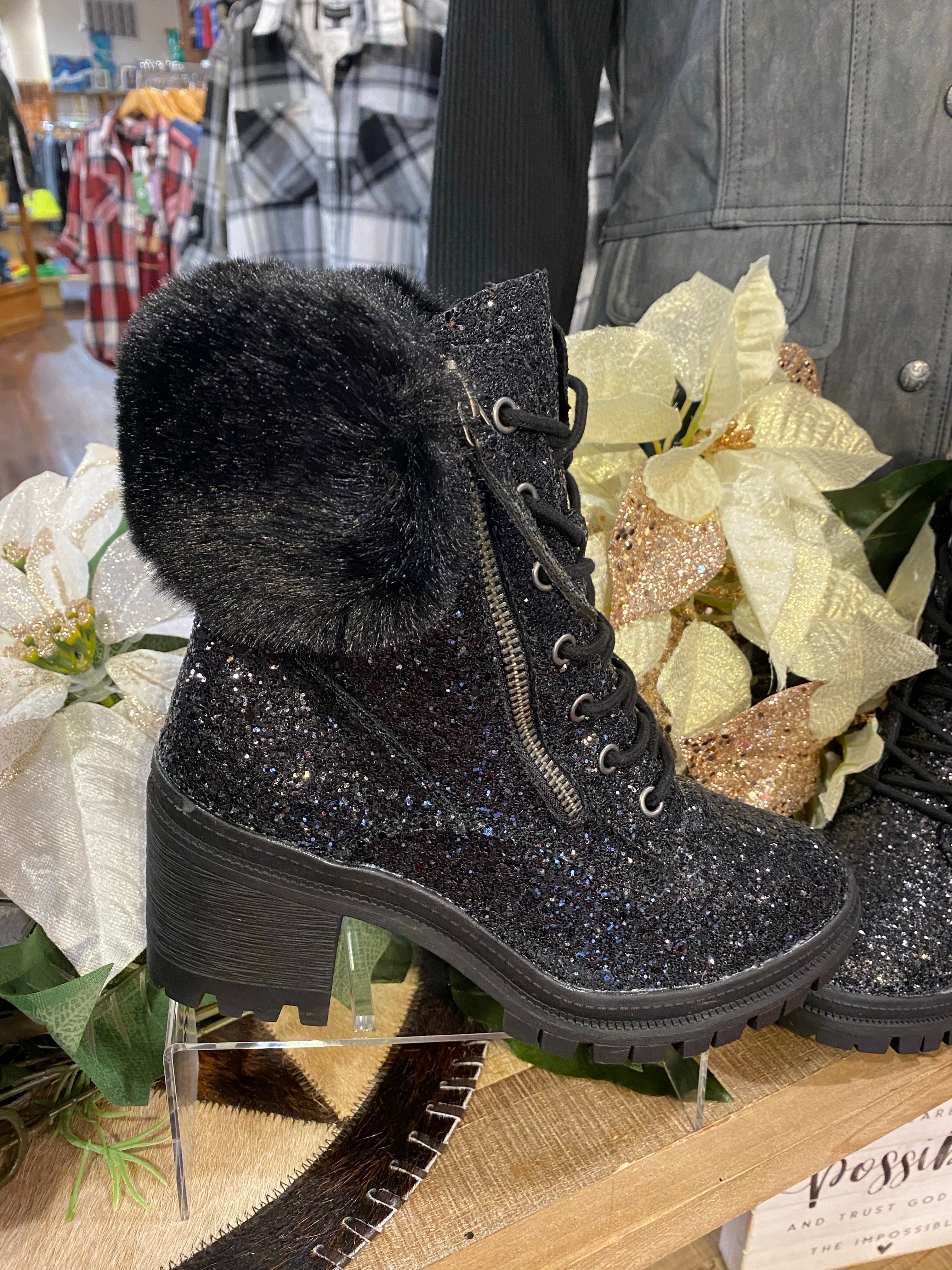 Glitter Sparkle Holiday Bootie Gallop n Glitz